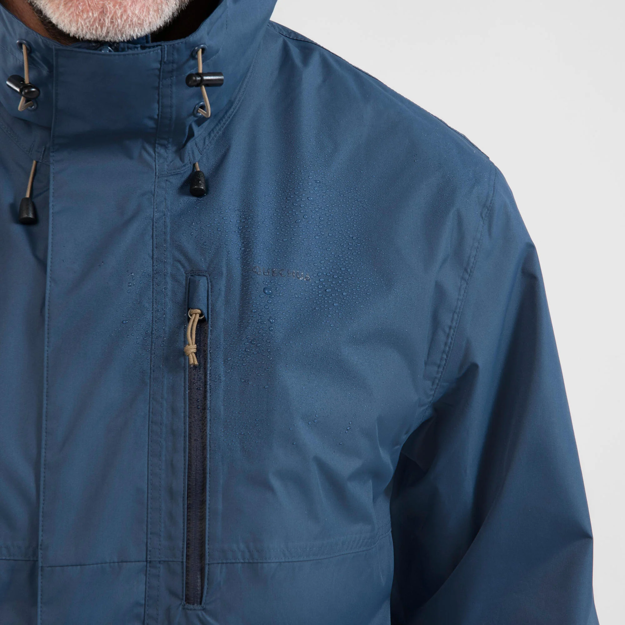 Quechua Men's NH500 Imper Waterproof Rain Jacket - Image 23