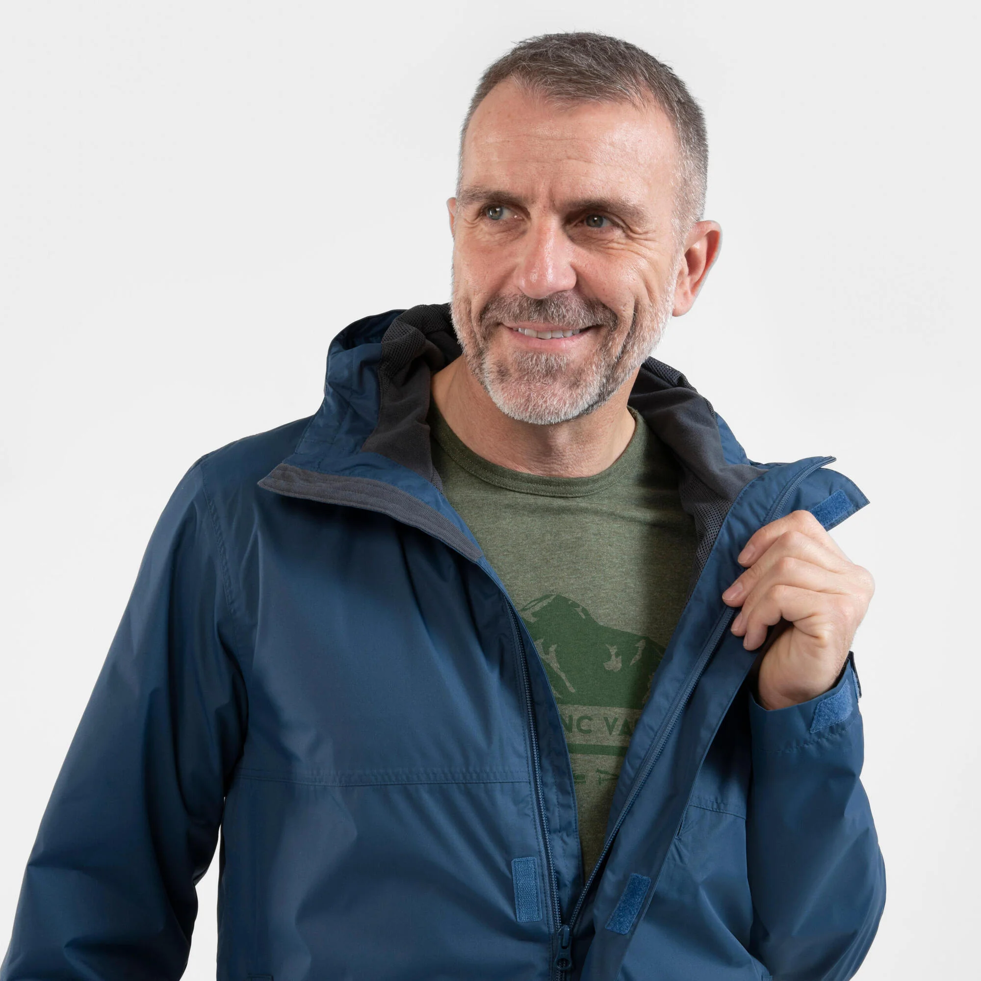 Quechua Men's NH500 Imper Waterproof Rain Jacket - Image 27