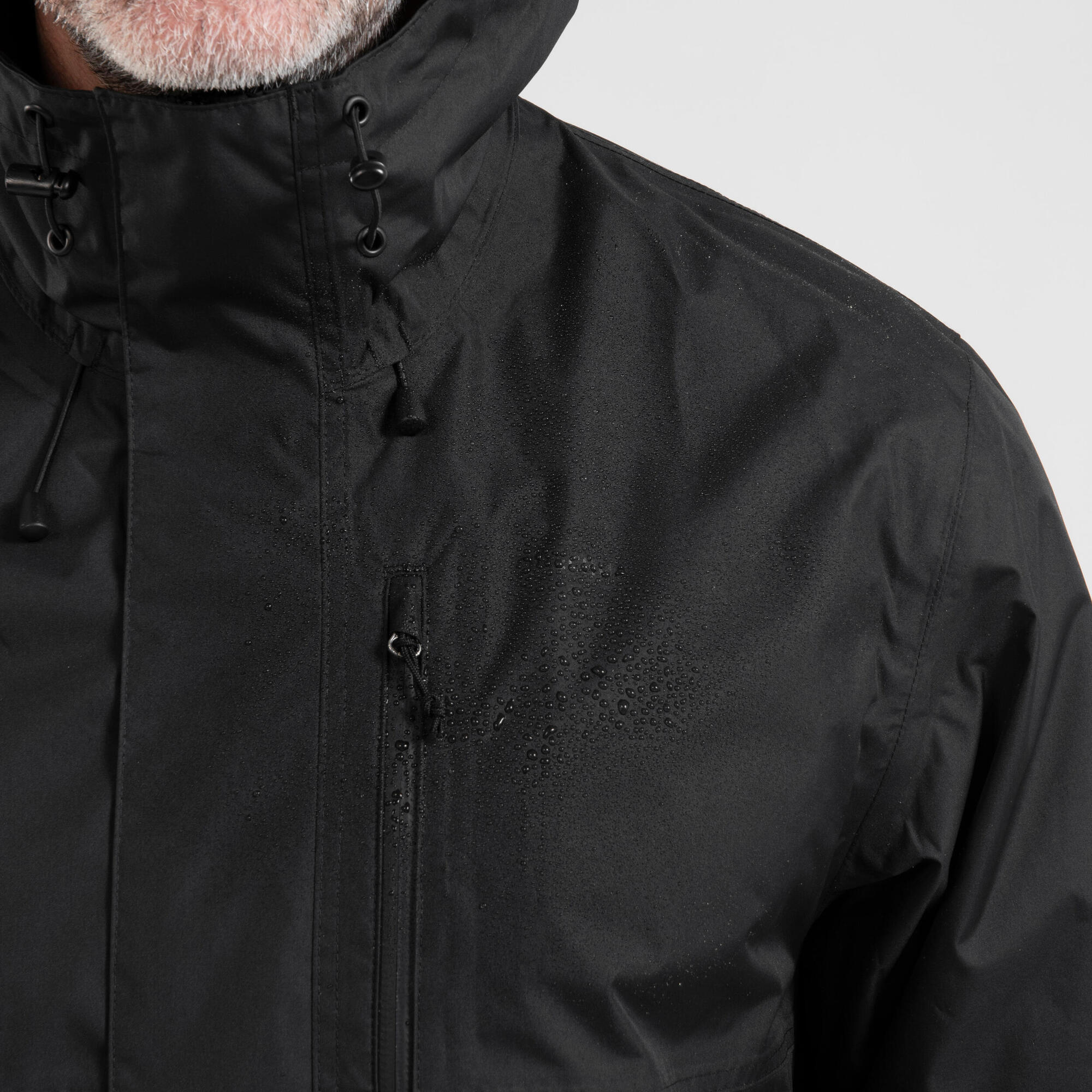 Quechua Men's NH500 Imper Waterproof Rain Jacket - Image 3