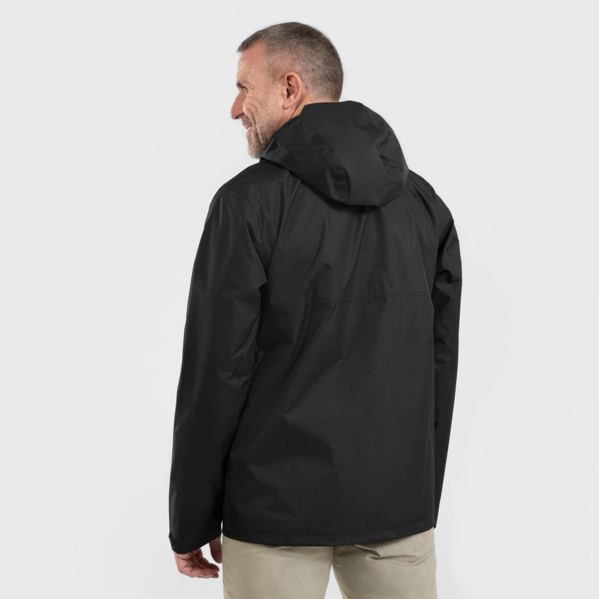 Quechua Men's NH500 Imper Waterproof Rain Jacket - Image 4