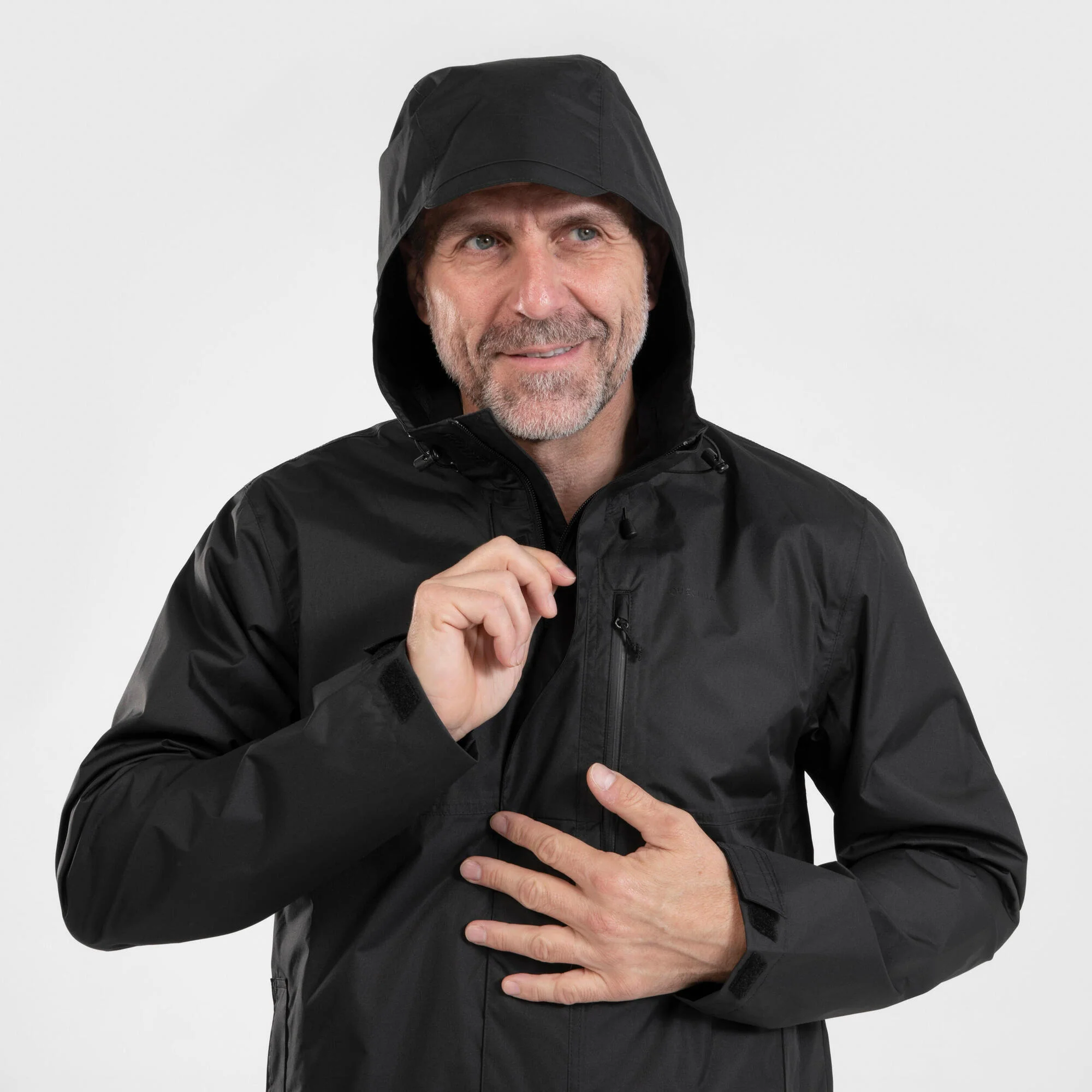 Quechua Men's NH500 Imper Waterproof Rain Jacket - Image 5