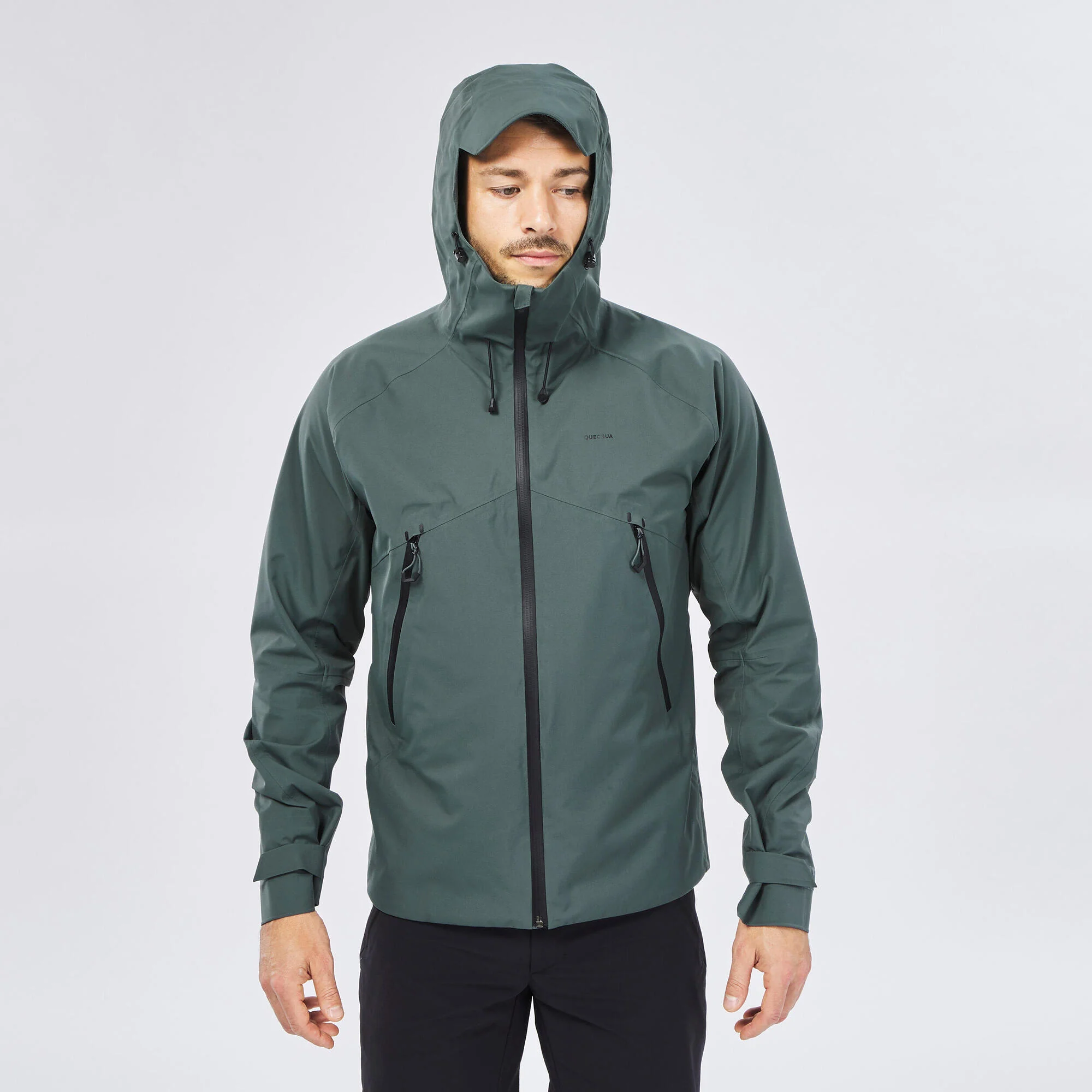 Quechua Men's MH500 Hiking Lightweight Waterproof Jacket - Image 8
