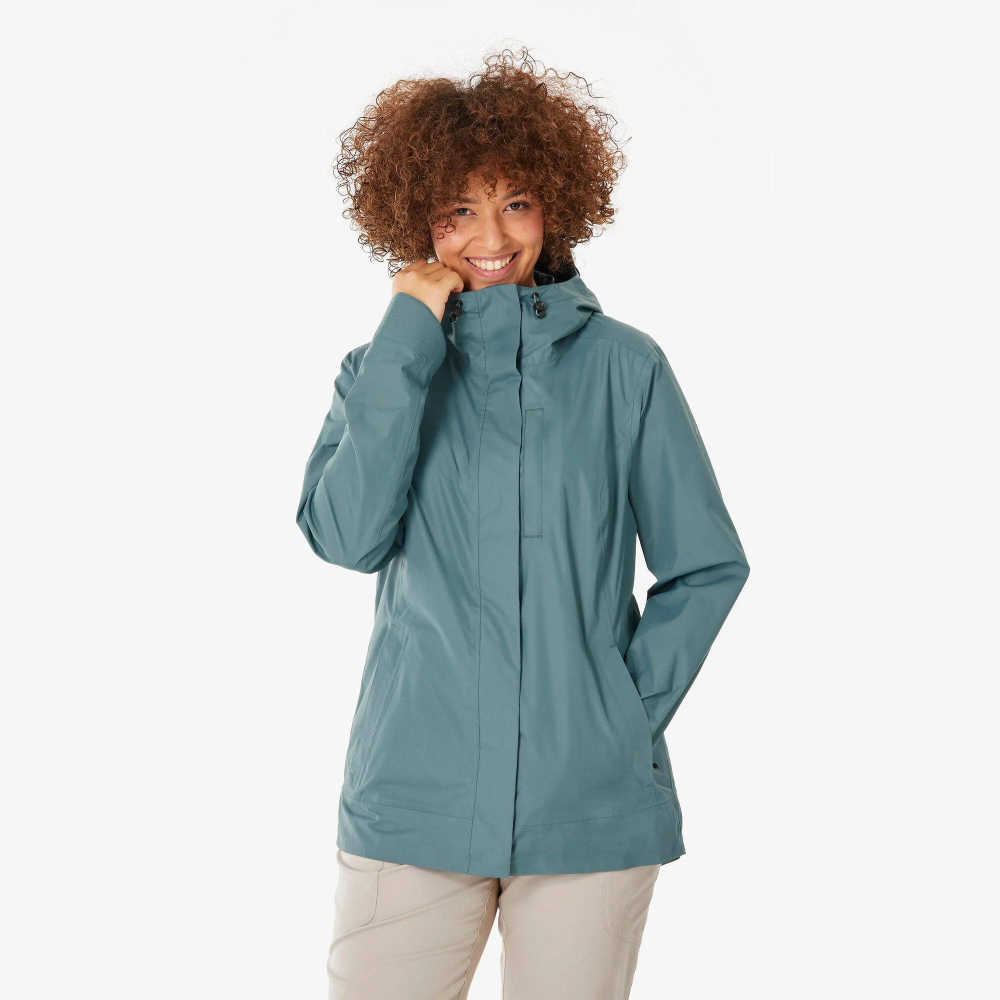Quechua Women’s NH500 Waterproof Hiking Rain Jacket - Image 12