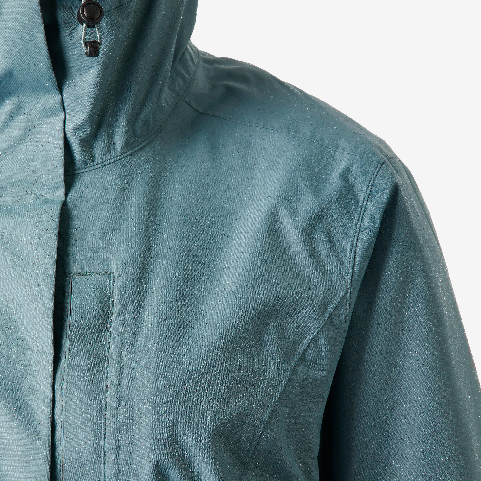 Quechua Women’s NH500 Waterproof Hiking Rain Jacket - Image 14