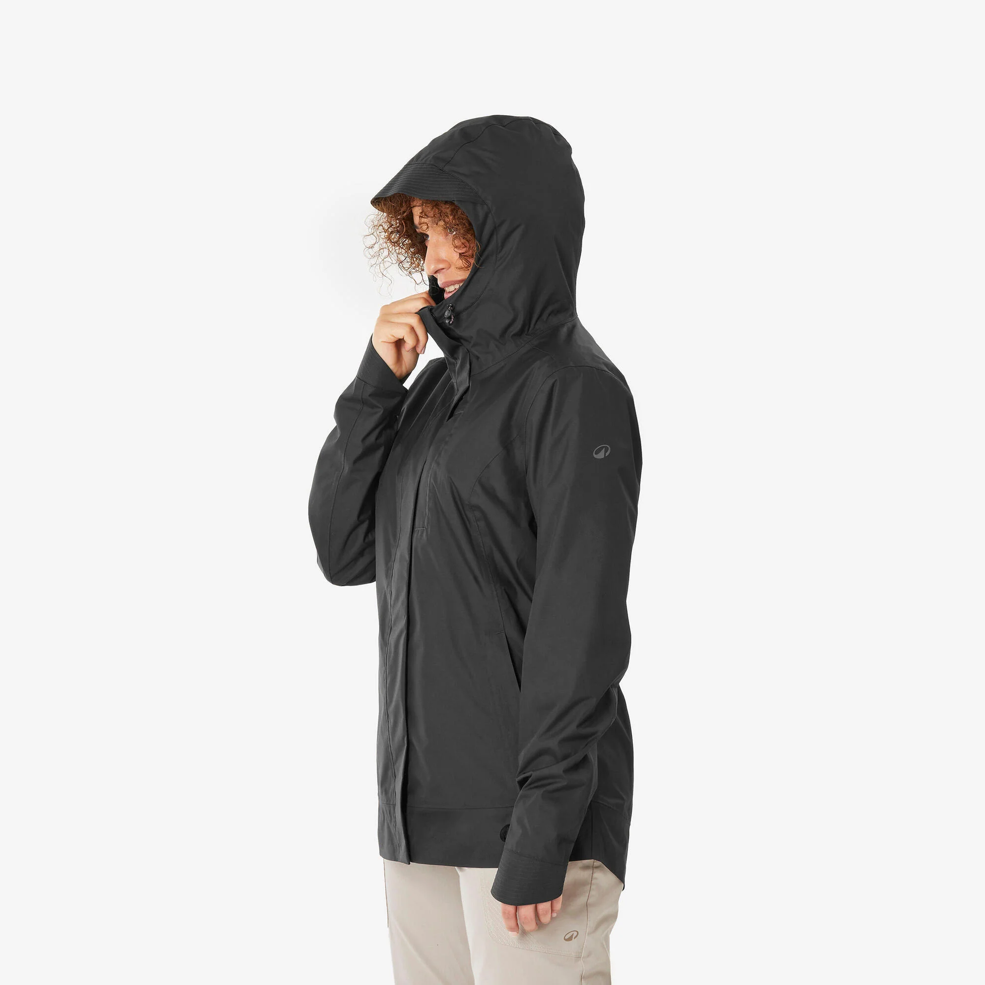 Quechua Women’s NH500 Waterproof Hiking Rain Jacket - Image 9