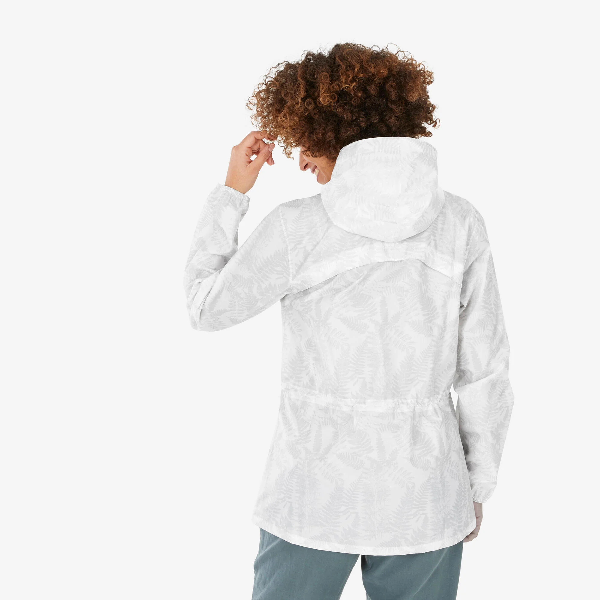 Quechua Women's Raincut Full Zip Windproof and Water-repellent Rain Jacket - Image 4