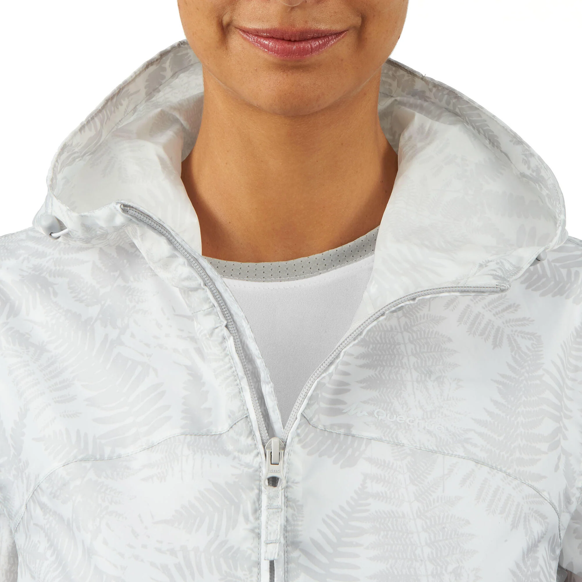 Quechua Women's Raincut Full Zip Windproof and Water-repellent Rain Jacket - Image 6