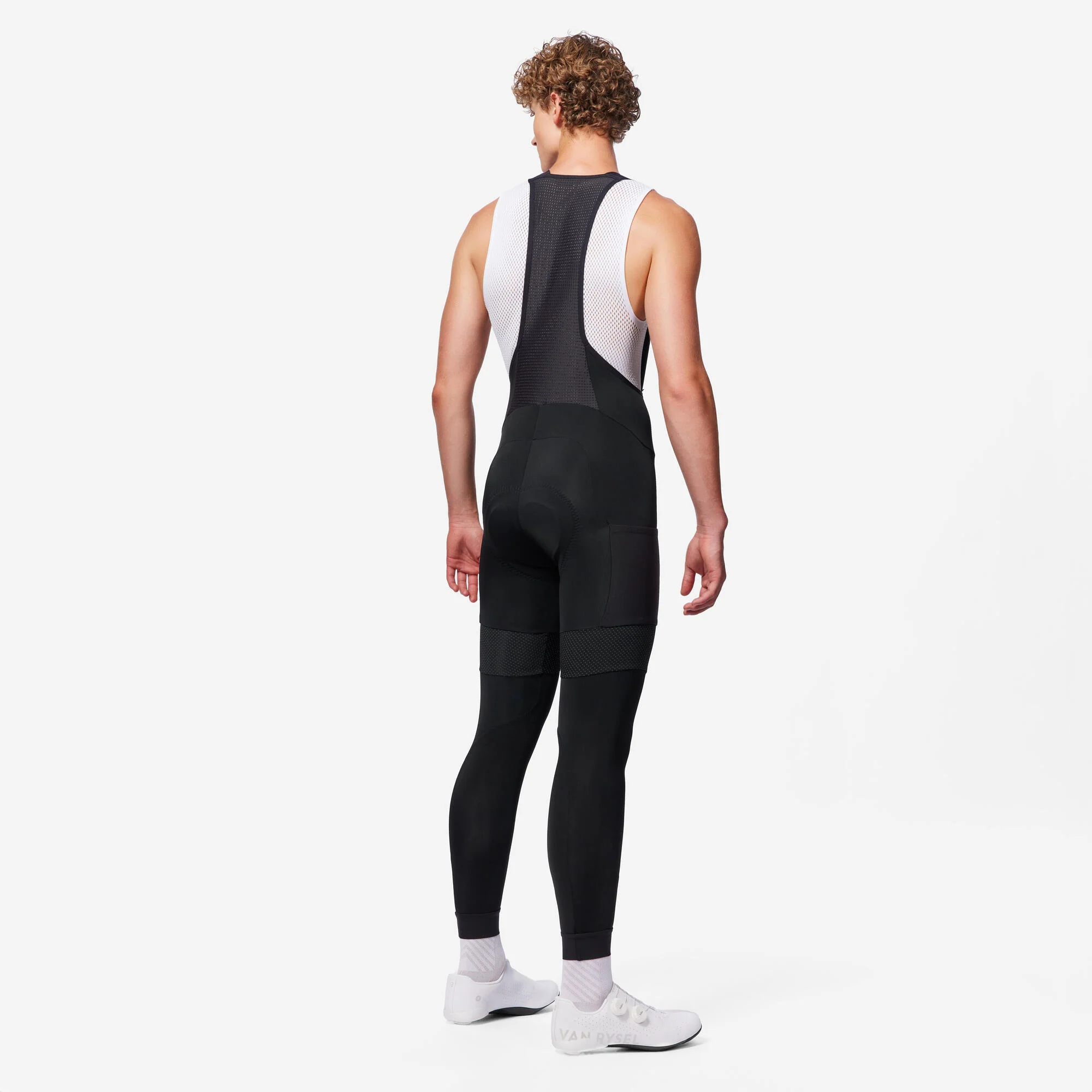 Van Rysel Men's Winter Road Cycling Tights Racer - Black - Image 3
