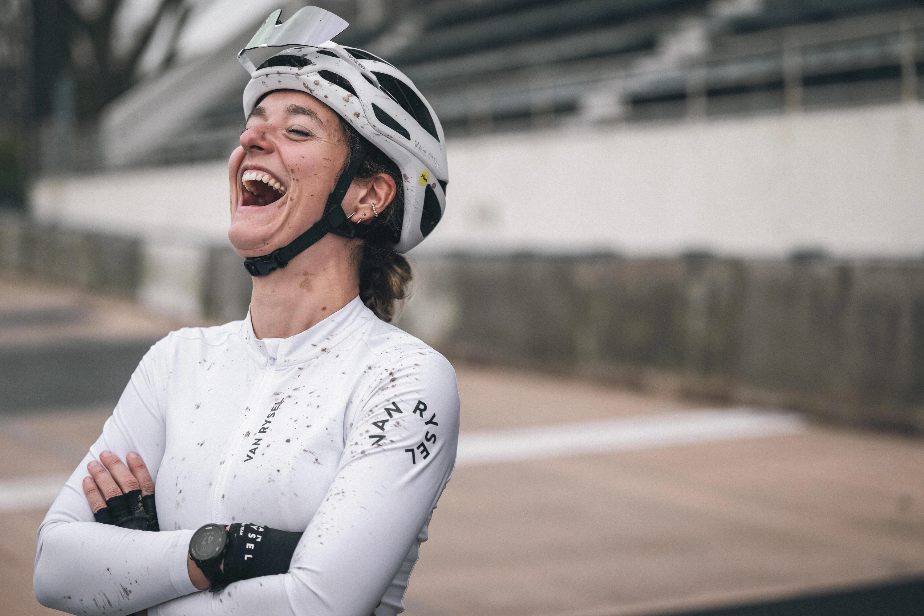 Van Rysel Unisex RCR 2 Long-Sleeved Fleece-Lined Cycling Jersey - Image 8